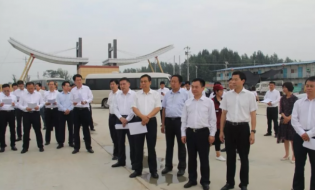 渭南市考察组一行来眉考察重点项目建设